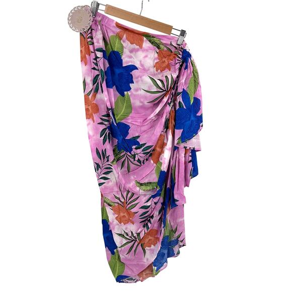 Muche et Muchette Tropical Flower Swim Cover Up Beach Skirt Size OS - Picture 9 of 10